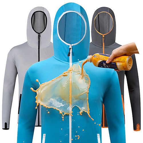 Men's Hoodie Jacket Skin Coat Outdoor Waterproof Quick Dry Breathable Sweat-Wicking Jacket Spring Summer Fishing Camping & Hiking Cycling / Bike White Blue Dark Gray / Long Sleeve / Stretchy
Men's Hoodie Jacket Skin Coat Outdoor Waterproof Quick Dry Breathable Sweat-Wicking Jacket Spring Summer Fishing Camping & Hiking Cycling / Bike White Blue Dark Gray / Long Sleeve / Stretchy