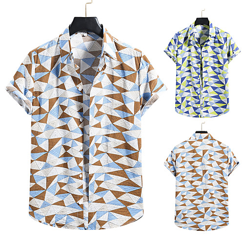 Men's Shirt 3D Print Graphic Prints Print Short Sleeve Vacation Tops Yellow Brown
Men's Shirt 3D Print Graphic Prints Print Short Sleeve Vacation Tops Yellow Brown