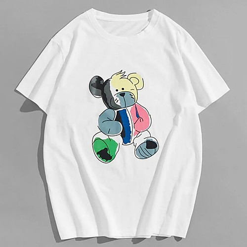 Men's Unisex Tees T shirt Hot Stamping Graphic Prints Toy Bear Plus Size Print Short Sleeve Casual Tops 100% Cotton Basic Designer Big and Tall White
Men's Unisex Tees T shirt Hot Stamping Graphic Prints Toy Bear Plus Size Print Short Sleeve Casual Tops 100% Cotton Basic Designer Big and Tall White