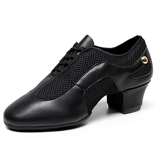 Women's Latin Shoes Dance Sneakers Modern Shoes Oxford Thick Heel Black Lace-up Adults'
Women's Latin Shoes Dance Sneakers Modern Shoes Oxford Thick Heel Black Lace-up Adults'