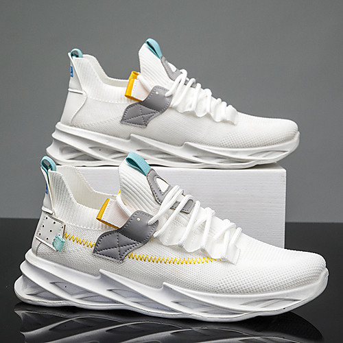 Men's Trainers Athletic Shoes Sporty Athletic Outdoor Running Shoes Basketball Shoes Elastic Fabric Tissage Volant Breathable Non-slipping Shock Absorbing Booties / Ankle Boots White Black Yellow
Men's Trainers Athletic Shoes Sporty Athletic Outdoor Running Shoes Basketball Shoes Elastic Fabric Tissage Volant Breathable Non-slipping Shock Absorbing Booties / Ankle Boots White Black Yellow