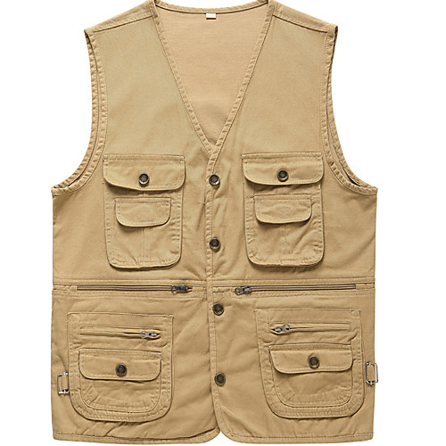Men's Hiking Vest / Gilet Fishing Vest Military Tactical Vest Sleeveless Vest / Gilet Jacket Top Outdoor Lightweight Breathable Quick Dry Sweat wicking Spring Summer Cotton Solid Color Yellow Army
Men's Hiking Vest / Gilet Fishing Vest Military Tactical Vest Sleeveless Vest / Gilet Jacket Top Outdoor Lightweight Breathable Quick Dry Sweat wicking Spring Summer Cotton Solid Color Yellow Army