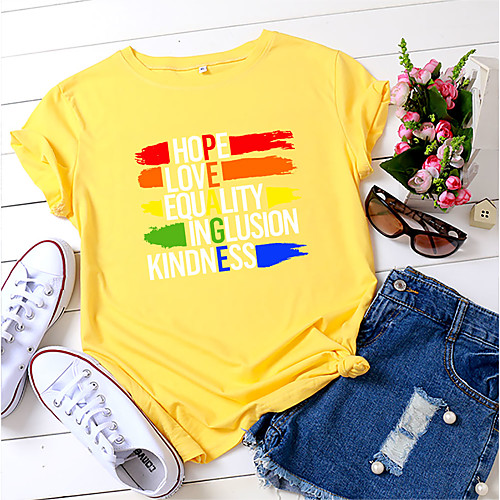 Women's T shirt Letter Print Round Neck Tops 100% Cotton Basic Basic Top White Black Blue
Women's T shirt Letter Print Round Neck Tops 100% Cotton Basic Basic Top White Black Blue