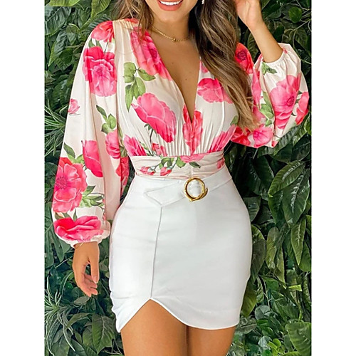 Women's A Line Dress Short Mini Dress Picture section Long Sleeve Floral Color Block Summer Elegant 2021 S M L XL
Women's A Line Dress Short Mini Dress Picture section Long Sleeve Floral Color Block Summer Elegant 2021 S M L XL