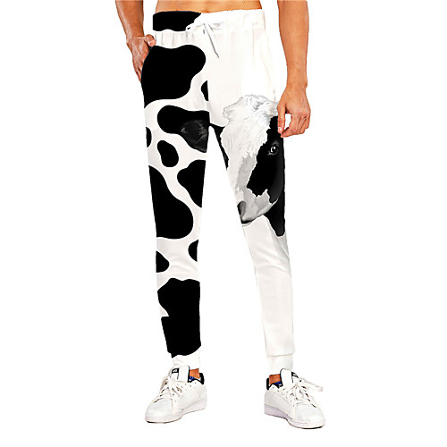 Men's Casual Athleisure Outdoor Sports Daily Sports Pants Sweatpants Trousers Pants Graphic Prints Cow Full Length Drawstring Print Black / White
Men's Casual Athleisure Outdoor Sports Daily Sports Pants Sweatpants Trousers Pants Graphic Prints Cow Full Length Drawstring Print Black / White