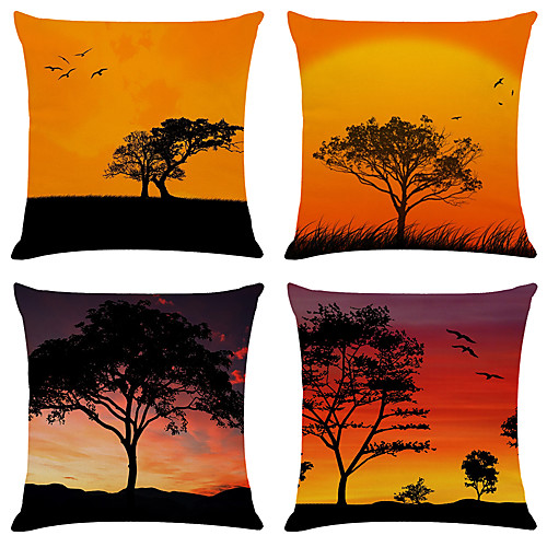 4 pcs Linen Pillow Cover, Floral&Plants Simple Classic Square Zipper Traditional Classic
4 pcs Linen Pillow Cover, Floral&Plants Simple Classic Square Zipper Traditional Classic