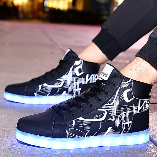 Men's Sneakers Casual Daily Walking Shoes PU Breathable Non-slipping Wear Proof Black and White Black / Red Spring
Men's Sneakers Casual Daily Walking Shoes PU Breathable Non-slipping Wear Proof Black and White Black / Red Spring