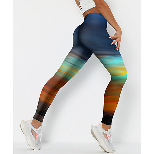 Women's Colorful Fashion Comfort Weekend Gym Leggings Pants Color Block Geometric Ankle-Length Sporty Elastic Waist Print Blue
Women's Colorful Fashion Comfort Weekend Gym Leggings Pants Color Block Geometric Ankle-Length Sporty Elastic Waist Print Blue