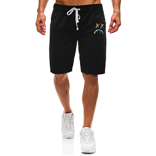 Men's Casual / Sporty Athleisure Daily Gym Shorts Pants Graphic Short Pocket Elastic Drawstring Design Print Black Light Grey
Men's Casual / Sporty Athleisure Daily Gym Shorts Pants Graphic Short Pocket Elastic Drawstring Design Print Black Light Grey