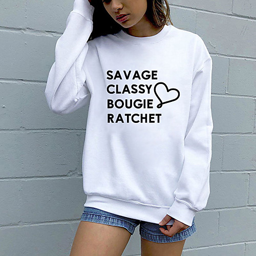 Women's Sweatshirt Pullover Pure Color Crew Neck Heart Letter Printed Sport Athleisure Sweatshirt Top Long Sleeve Breathable Soft Comfortable Everyday Use Street Casual Daily Outdoor
Women's Sweatshirt Pullover Pure Color Crew Neck Heart Letter Printed Sport Athleisure Sweatshirt Top Long Sleeve Breathable Soft Comfortable Everyday Use Street Casual Daily Outdoor