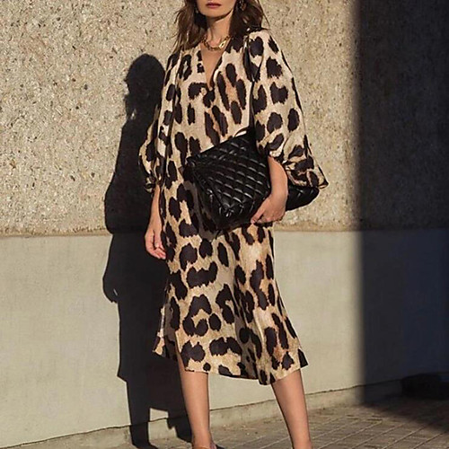 Women's Kaftan Dress Midi Dress Khaki Long Sleeve Print Split Print Summer V Neck Elegant Vintage Lantern Sleeve 2021 S M L XL XXL
Women's Kaftan Dress Midi Dress Khaki Long Sleeve Print Split Print Summer V Neck Elegant Vintage Lantern Sleeve 2021 S M L XL XXL