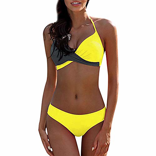 women's high waist two pieces bikini set padded stripe tassel swimsuit,halter tie back high waist triangle bikini set,tummy control swimsuit for women gray
women's high waist two pieces bikini set padded stripe tassel swimsuit,halter tie back high waist triangle bikini set,tummy control swimsuit for women gray