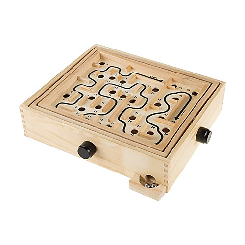Wooden Maze Game with Two Steel Marbles Puzzle Game for Adults Boys and Girls by Hey! Play!
Wooden Maze Game with Two Steel Marbles Puzzle Game for Adults Boys and Girls by Hey! Play!