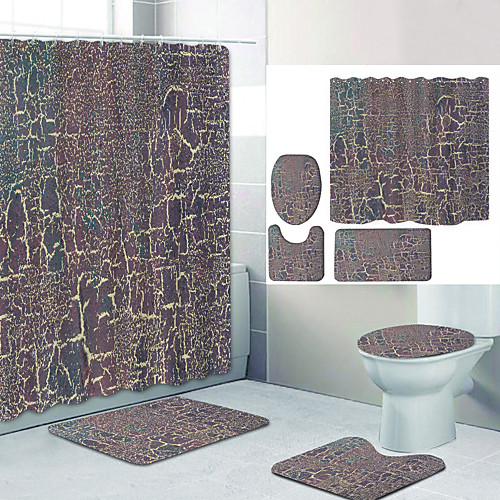 Plain Color Series 6 Digital Printing Four-piece Set Shower Curtains and Hooks Modern Polyester Machine Made Waterproof Bathroom
Plain Color Series 6 Digital Printing Four-piece Set Shower Curtains and Hooks Modern Polyester Machine Made Waterproof Bathroom