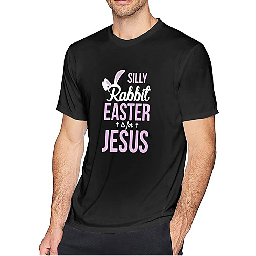 Men's Unisex T shirt Hot Stamping Graphic Prints Rabbit / Bunny Happy Easter Plus Size Print Short Sleeve Daily Tops 100% Cotton Fashion Vintage Classic Black
Men's Unisex T shirt Hot Stamping Graphic Prints Rabbit / Bunny Happy Easter Plus Size Print Short Sleeve Daily Tops 100% Cotton Fashion Vintage Classic Black
