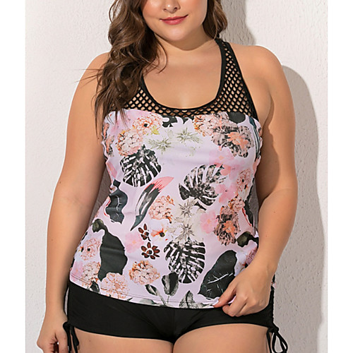 Women's Tankini 2 Piece Swimsuit Open Back Slim Color Block Geometric Photo Color Plus Size Swimwear Padded Strap Bathing Suits New Fashion Sexy
Women's Tankini 2 Piece Swimsuit Open Back Slim Color Block Geometric Photo Color Plus Size Swimwear Padded Strap Bathing Suits New Fashion Sexy