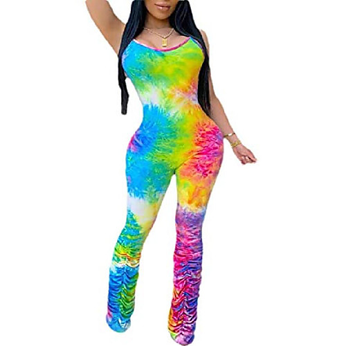 women fashion spaghetti strap bodycon tie-dye cami one piece jumpsuits rompers playsuit 1 m
women fashion spaghetti strap bodycon tie-dye cami one piece jumpsuits rompers playsuit 1 m