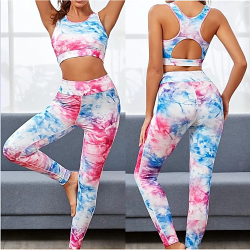 Women's 2 Piece Activewear Set Workout Outfits Athletic Athleisure Sleeveless 2pcs High Waist Breathable Quick Dry Soft Fitness Gym Workout Running Jogging Exercise Sportswear Skinny Tie Dye Outfit
Women's 2 Piece Activewear Set Workout Outfits Athletic Athleisure Sleeveless 2pcs High Waist Breathable Quick Dry Soft Fitness Gym Workout Running Jogging Exercise Sportswear Skinny Tie Dye Outfit
