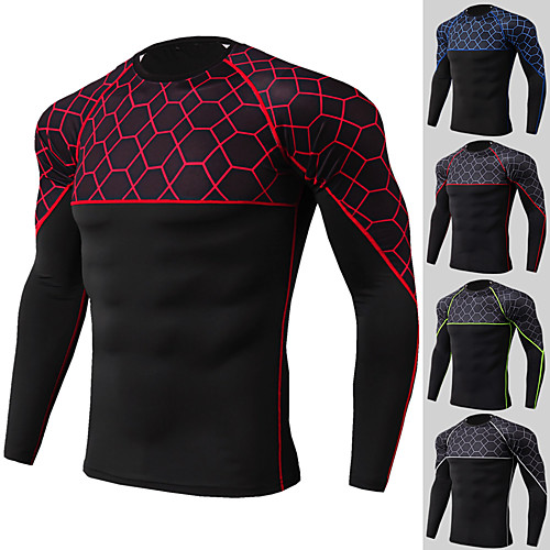 Men's Long Sleeve Compression Shirt Running Shirt Running Base Layer Patchwork Tee Tshirt Top Athletic Athleisure Winter Spandex Breathable Quick Dry Moisture Wicking Fitness Gym Workout Running
Men's Long Sleeve Compression Shirt Running Shirt Running Base Layer Patchwork Tee Tshirt Top Athletic Athleisure Winter Spandex Breathable Quick Dry Moisture Wicking Fitness Gym Workout Running