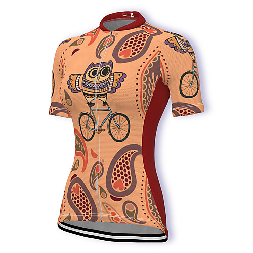 21Grams Women's Short Sleeve Cycling Jersey Spandex Orange Bike Top Mountain Bike MTB Road Bike Cycling Breathable Sports Clothing Apparel / Stretchy / Athleisure
21Grams Women's Short Sleeve Cycling Jersey Spandex Orange Bike Top Mountain Bike MTB Road Bike Cycling Breathable Sports Clothing Apparel / Stretchy / Athleisure