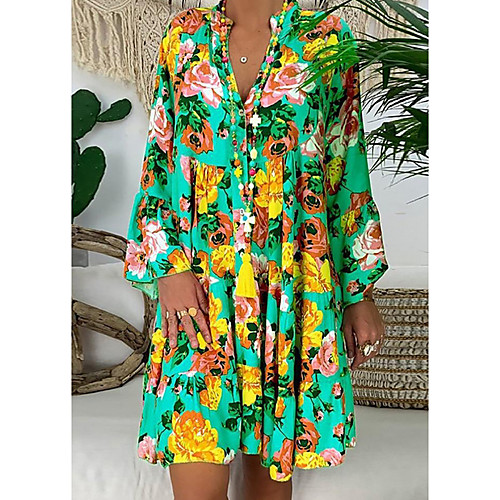 Women's Chiffon Dress Short Mini Dress Multicolor_1 Red Yellow Orange Gold Green Dark Gray Rainbow Long Sleeve Color Block Summer V Neck Elegant 2021 S M L XL XXL 3XL 4XL 5XL
Women's Chiffon Dress Short Mini Dress Multicolor_1 Red Yellow Orange Gold Green Dark Gray Rainbow Long Sleeve Color Block Summer V Neck Elegant 2021 S M L XL XXL 3XL 4XL 5XL