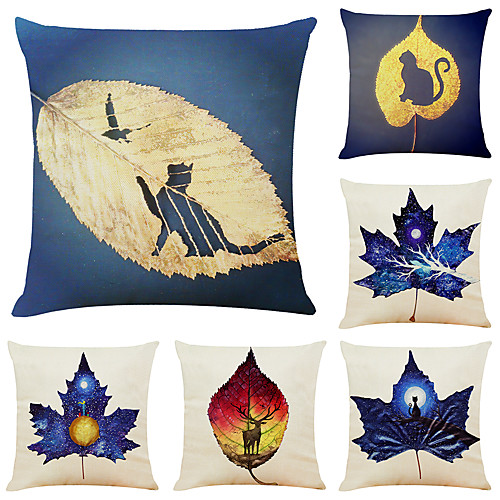 6 pcs Linen Pillow Cover, Floral&Plants Simple Modern Square Zipper Traditional Classic
6 pcs Linen Pillow Cover, Floral&Plants Simple Modern Square Zipper Traditional Classic