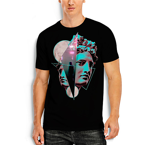 Men's T shirt 3D Print Graphic Prints Portrait Print Short Sleeve Daily Tops Casual Designer Big and Tall Black
Men's T shirt 3D Print Graphic Prints Portrait Print Short Sleeve Daily Tops Casual Designer Big and Tall Black