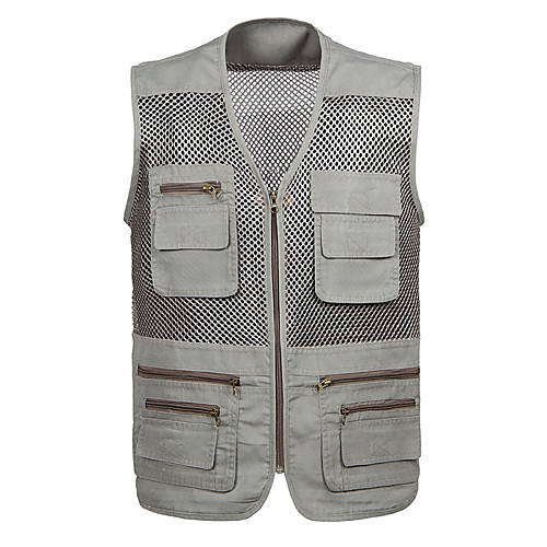 Men's Fishing Vest Outdoor Breathable Mesh Multi-Pockets Quick Dry Lightweight Vest / Gilet Spring Summer Fishing Photography Camping & Hiking Army Green Ivory Gray / Cotton / Sleeveless
Men's Fishing Vest Outdoor Breathable Mesh Multi-Pockets Quick Dry Lightweight Vest / Gilet Spring Summer Fishing Photography Camping & Hiking Army Green Ivory Gray / Cotton / Sleeveless