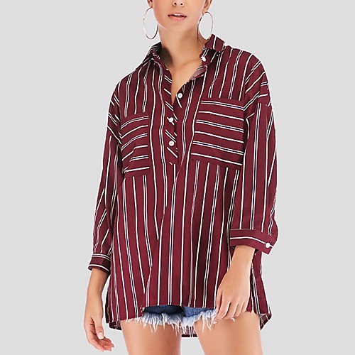 Women's Solid Colored Casual Spring & Fall Jacket Regular Daily Long Sleeve Polyester Coat Tops Wine
Women's Solid Colored Casual Spring & Fall Jacket Regular Daily Long Sleeve Polyester Coat Tops Wine