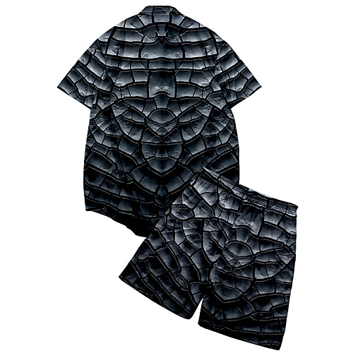 Men's Shirt Suits 3D Print Optical Illusion Crack Button-Down 3D Print Short Sleeve Street Tops Fashion Classic Breathable Comfortable Black
Men's Shirt Suits 3D Print Optical Illusion Crack Button-Down 3D Print Short Sleeve Street Tops Fashion Classic Breathable Comfortable Black