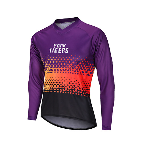 YORK TIGERS Men's Long Sleeve Cycling Jersey Downhill Jersey Violet Stars Bike Tee Tshirt Sports Clothing Apparel / Advanced / Micro-elastic / Athleisure
YORK TIGERS Men's Long Sleeve Cycling Jersey Downhill Jersey Violet Stars Bike Tee Tshirt Sports Clothing Apparel / Advanced / Micro-elastic / Athleisure