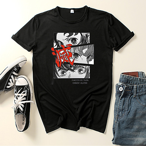 Inspired by Demon Slayer: Kimetsu no Yaiba Kamado Tanjirou Cosplay Costume T-shirt Microfiber Graphic Prints Printing T-shirt For Men's / Women's
Inspired by Demon Slayer: Kimetsu no Yaiba Kamado Tanjirou Cosplay Costume T-shirt Microfiber Graphic Prints Printing T-shirt For Men's / Women's