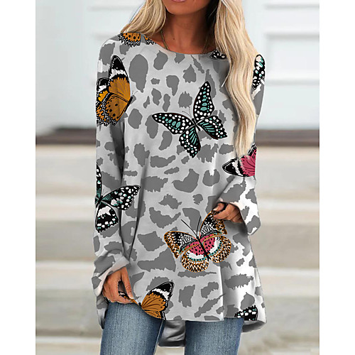 Women's Shift Dress Short Mini Dress Black Green Long Sleeve Color Block Animal Print Fall Spring Round Neck Casual 2021 S M L XL XXL 3XL
Women's Shift Dress Short Mini Dress Black Green Long Sleeve Color Block Animal Print Fall Spring Round Neck Casual 2021 S M L XL XXL 3XL
