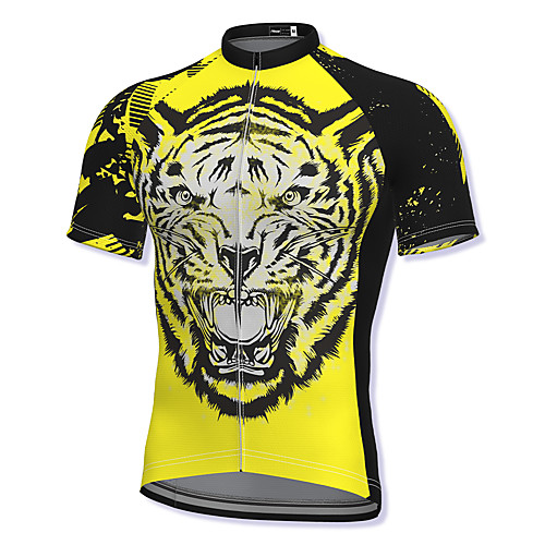21Grams Men's Short Sleeve Cycling Jersey Yellow Tiger Bike Top Mountain Bike MTB Road Bike Cycling Breathable Quick Dry Sports Clothing Apparel / Athleisure
21Grams Men's Short Sleeve Cycling Jersey Yellow Tiger Bike Top Mountain Bike MTB Road Bike Cycling Breathable Quick Dry Sports Clothing Apparel / Athleisure