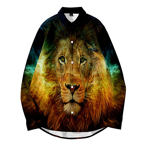 Men's Shirt 3D Print Lion Animal Button-Down 3D Print Long Sleeve Daily Tops Casual Fashion Yellow
Men's Shirt 3D Print Lion Animal Button-Down 3D Print Long Sleeve Daily Tops Casual Fashion Yellow
