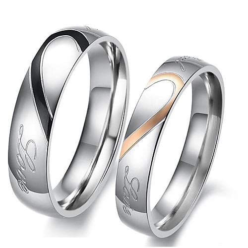 Couple Rings Classic Silver Titanium Steel Love Stylish 1 set 6 7 8 9 10 / Couple's
Couple Rings Classic Silver Titanium Steel Love Stylish 1 set 6 7 8 9 10 / Couple's