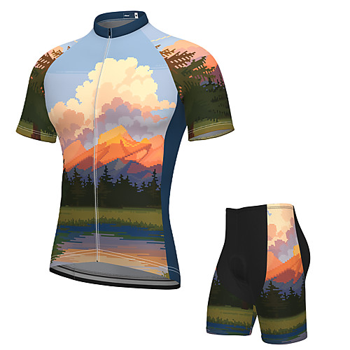 Men's Short Sleeve Cycling Jersey with Shorts Spandex Sky Blue Bike Breathable Quick Dry Sports Graphic Mountain Bike MTB Road Bike Cycling Clothing Apparel / Stretchy / Athletic / Athleisure
Men's Short Sleeve Cycling Jersey with Shorts Spandex Sky Blue Bike Breathable Quick Dry Sports Graphic Mountain Bike MTB Road Bike Cycling Clothing Apparel / Stretchy / Athletic / Athleisure