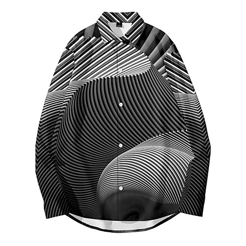 Men's Shirt 3D Print Optical Illusion Button-Down 3D Print Long Sleeve Casual Tops Casual Fashion Breathable Comfortable Gray
Men's Shirt 3D Print Optical Illusion Button-Down 3D Print Long Sleeve Casual Tops Casual Fashion Breathable Comfortable Gray
