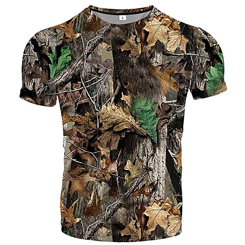 Men's Hunting T-shirt Short Sleeve Outdoor Summer Breathability Wearable Quick Dry Soft Polyester Yellow Brown
Men's Hunting T-shirt Short Sleeve Outdoor Summer Breathability Wearable Quick Dry Soft Polyester Yellow Brown