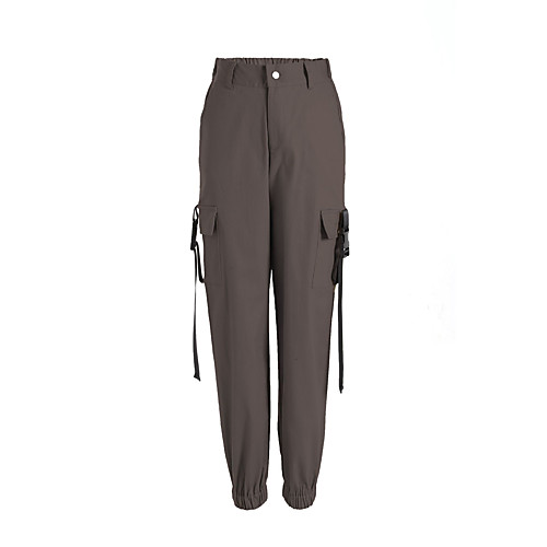 Women's Cargo Streetwear Comfort Daily Going out Pants Pants Plain Full Length Pocket Dark Gray
Women's Cargo Streetwear Comfort Daily Going out Pants Pants Plain Full Length Pocket Dark Gray