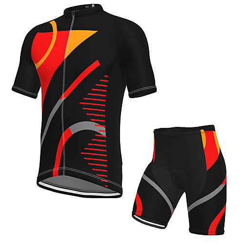 Men's Short Sleeve Cycling Jersey with Shorts Spandex Black Yellow Red Bike Breathable Quick Dry Sports Geometic Mountain Bike MTB Road Bike Cycling Clothing Apparel / Stretchy / Athletic
Men's Short Sleeve Cycling Jersey with Shorts Spandex Black Yellow Red Bike Breathable Quick Dry Sports Geometic Mountain Bike MTB Road Bike Cycling Clothing Apparel / Stretchy / Athletic