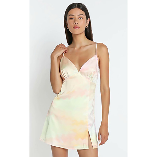 A-Line Flirty Boho Holiday Homecoming Dress Spaghetti Strap Sleeveless Short / Mini Chiffon with Split Pattern / Print 2021
A-Line Flirty Boho Holiday Homecoming Dress Spaghetti Strap Sleeveless Short / Mini Chiffon with Split Pattern / Print 2021