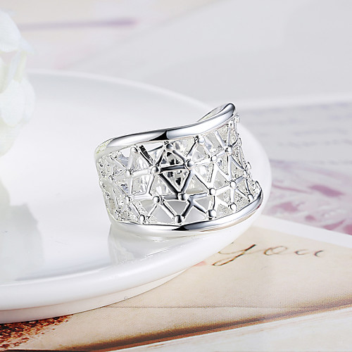 Ring Geometrical Silver Copper Silver-Plated Precious Fashion 1pc 8 / Women's
Ring Geometrical Silver Copper Silver-Plated Precious Fashion 1pc 8 / Women's