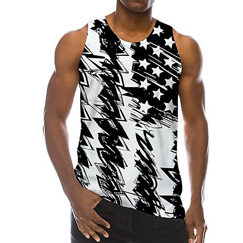 Men's Tank Top Undershirt 3D Print Star 3D Print Sleeveless Daily Tops Casual Beach Black / White
Men's Tank Top Undershirt 3D Print Star 3D Print Sleeveless Daily Tops Casual Beach Black / White