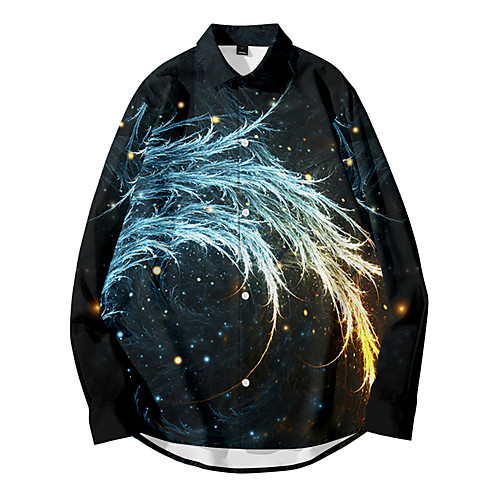 Men's Shirt 3D Print Lightning Button-Down 3D Print Long Sleeve Casual Tops Casual Fashion Breathable Comfortable Black
Men's Shirt 3D Print Lightning Button-Down 3D Print Long Sleeve Casual Tops Casual Fashion Breathable Comfortable Black