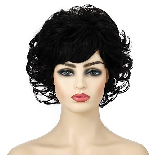 Synthetic Wig Curly Layered Haircut Short Bob Wig Short Dark Brown Silver grey Black Synthetic Hair Women's Cosplay Party Fashion Black Brown
Synthetic Wig Curly Layered Haircut Short Bob Wig Short Dark Brown Silver grey Black Synthetic Hair Women's Cosplay Party Fashion Black Brown