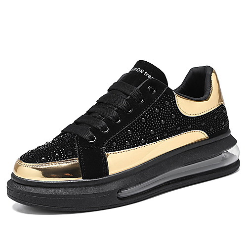 Men's Sneakers Casual Daily Walking Shoes Suede Breathable Black / Gold Black Fall Spring
Men's Sneakers Casual Daily Walking Shoes Suede Breathable Black / Gold Black Fall Spring