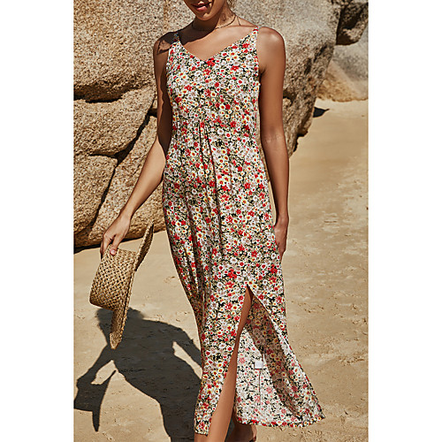 Women's Strap Dress Midi Dress Blue Red Yellow Sleeveless Floral Color Block Split Summer V Neck Casual 2021 S M L XL
Women's Strap Dress Midi Dress Blue Red Yellow Sleeveless Floral Color Block Split Summer V Neck Casual 2021 S M L XL
