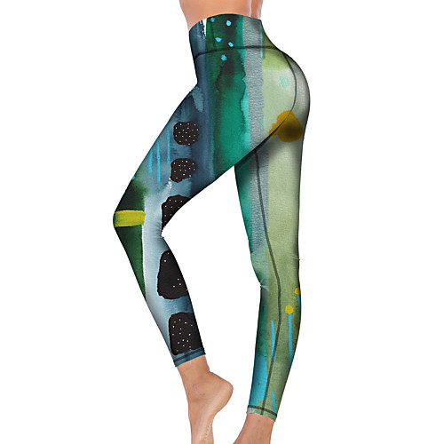21Grams Women's High Waist Yoga Pants Cropped Leggings Tummy Control Butt Lift Breathable Tie Dye Green Fitness Gym Workout Running Sports Activewear High Elasticity
21Grams Women's High Waist Yoga Pants Cropped Leggings Tummy Control Butt Lift Breathable Tie Dye Green Fitness Gym Workout Running Sports Activewear High Elasticity
