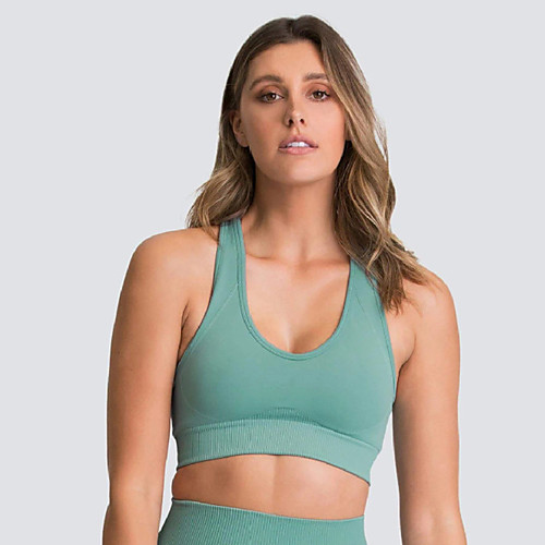 Women's Sports Bra Bra Top Wirefree Nylon Spandex Yoga Fitness Gym Workout Breathable Soft Push Up Padded Medium Support Dark Grey Violet Black Purple Red Light Green Solid Colored / Stretchy
Women's Sports Bra Bra Top Wirefree Nylon Spandex Yoga Fitness Gym Workout Breathable Soft Push Up Padded Medium Support Dark Grey Violet Black Purple Red Light Green Solid Colored / Stretchy